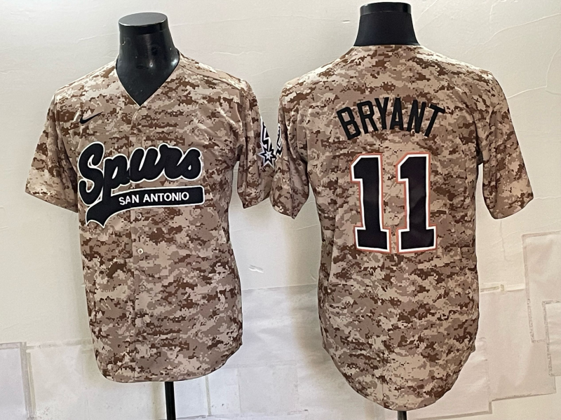 Men San Antonio Spurs #11 Bryant camo Nike 2026 NBA Jersey 101902->bayern munich jersey->Soccer Club Jersey